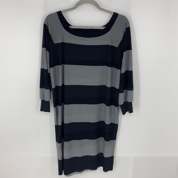 NORMA KAMALI Wide Stripe Shift Dress - Picture 5 of 14